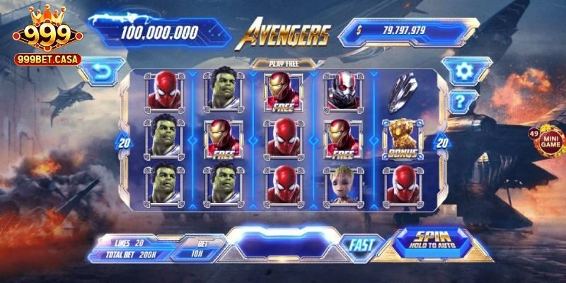 Nổ Hũ Avengers 999bet – Sân Chơi Đánh Thức Mọi Vận May 